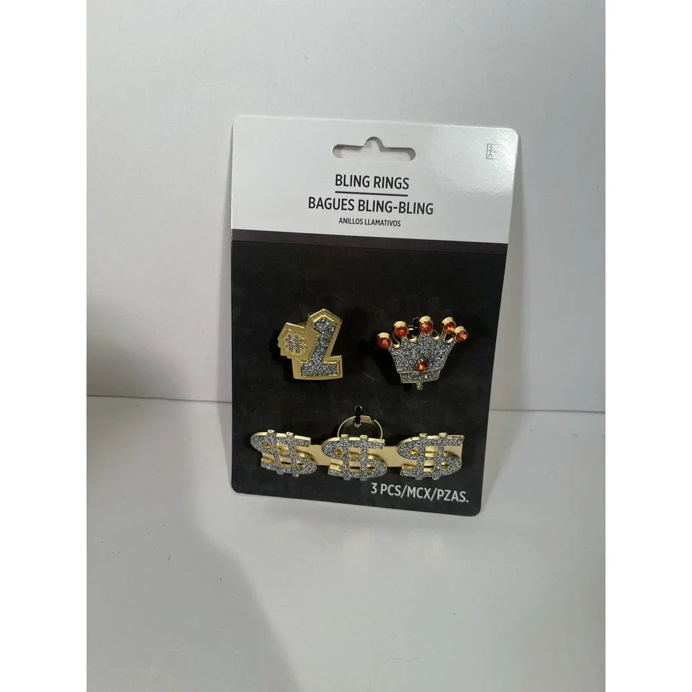 Suit Yourself Bling Rings Halloween Costume Accessory